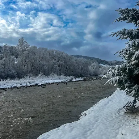 шум черемоша на березі річки Apartment Verkhovyna